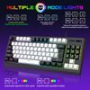 لوحة مفاتيح الألعاب G69 لوحة مفاتيح سلكية ذات ملمس ميكانيكي للرياضات الإلكترونية RGB Glow 87 مفتاحًا للمكتب والمنزل
